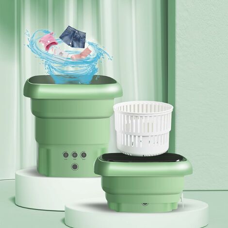 Tragbare Waschmaschine, Tragbare Mini-Waschmaschine Faltbare Kleine  Waschmaschine Mit Ablaufkorb Zum Waschen von Babykleidung, Unterwäsche,  Geeignet