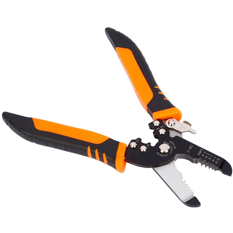 Image of Tragbare Multifunktions-Abisolierzange, Elektriker-Kabelabisolierzange, Crimpzange, Schneidzange