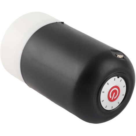 Tragbare, per USB aufladbare elektrische Wasserpumpe mit automatischer Abschaltung für Trinkwasserspender, Modell AEP 140 mm, schwarz/weiß, Komplettset mit Silikonschlauch und USB-Kabel