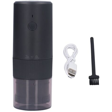 Tragbare, per USB aufladbare, kabellose Mini-Kaffeemühle, schwarz, für Reisen