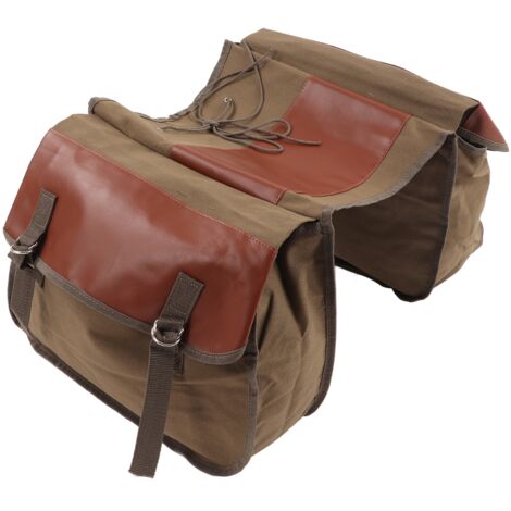 Tragbare Satteltasche für Fahrräder, großes Fassungsvermögen, ideal für Mountainbiker und Rennradfahrer – Farbe: Khaki