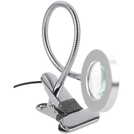 Tragbare Schminklampe mit 2,5-facher Vergrößerung und wiederaufladbarem LED-Licht