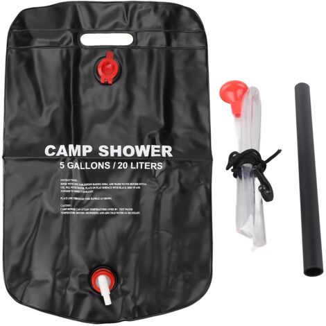 Tragbare Solarduschtasche für Camping, PVC-Sommerdusche zum Wandern und Bergsteigen