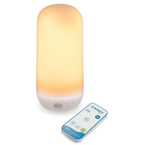 Tragbare Tischleuchte LED Akku Dimmer Fernbedienung IP54 2000 K extra warmes Licht kabellose Tischlampe außen Außenleuchte