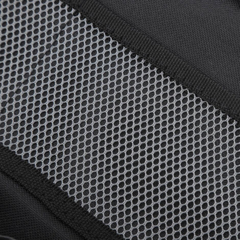 Tragbare und faltbare Gartengerätetasche für Hocker (42x31cm): Mehrzweck-Werkzeugkoffer aus 600D Oxford-Gewebe mit Aufbewahrungstasche (Schwarz)