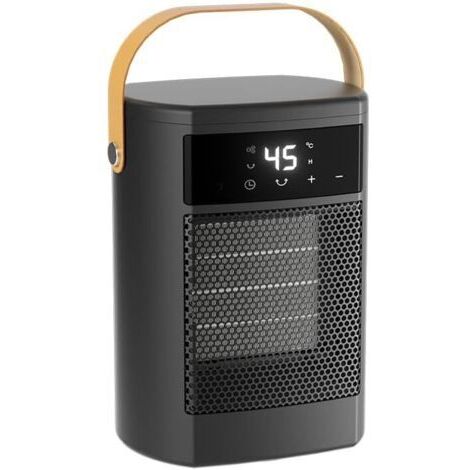 Tragbare und leise elektrische Heizung, 1500W PTC, 3 Heizmodi, Überhitzungs- und Kippschutz, 70° oszillierend, für den Einsatz zu Hause oder im Büro.