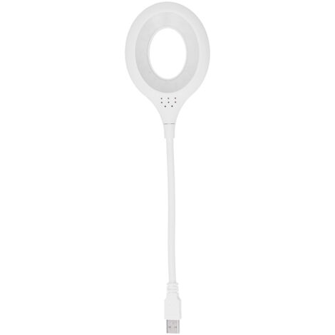 Tragbare USB-Leselampe, natürliches Licht für Bett und Schreibtisch, Augenschutz, flexibel, LED für Tastatur und Notebook.