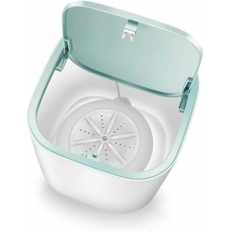 tragbare Waschmaschine, USB-Ultraschallturbine, tragbare Mini-Waschmaschine für Unterwäsche, Babykleidung, Reisen, Weiß