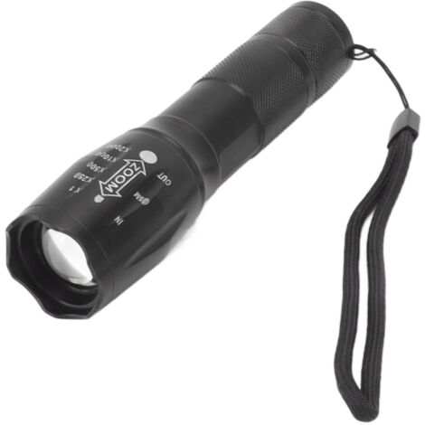 Tragbare, wasserdichte und wiederaufladbare LED-Taschenlampe für Wandern, Camping und Nachtspaziergänge