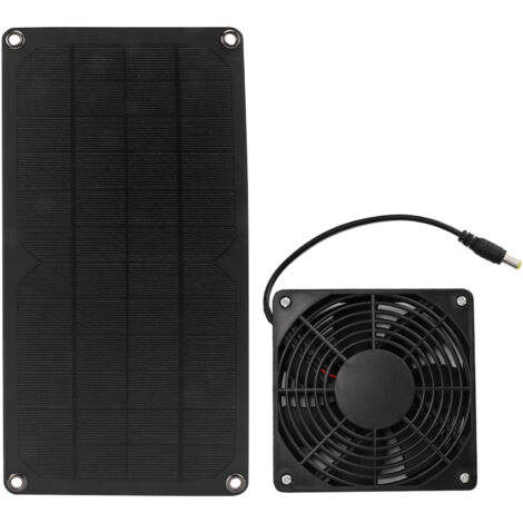 Tragbarer 10-W-Solarventilator – energieeffizient für Gewächshäuser, Hühnerställe, Camping und Haushalte