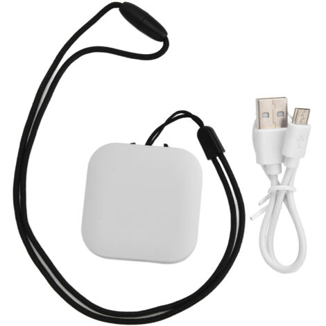 Tragbarer 1000-W-Luftbefeuchter mit Negativ-Ionen, USB-Kabel und zwei Kohlebürsten – Weiß