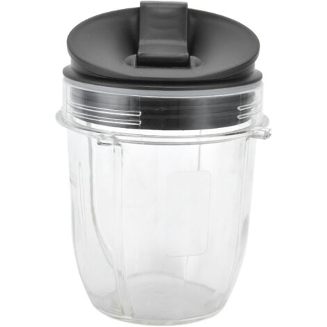 Tragbarer 12-Unzen-Mixbecher mit Deckel, kompatibel mit NUTRI NINJA