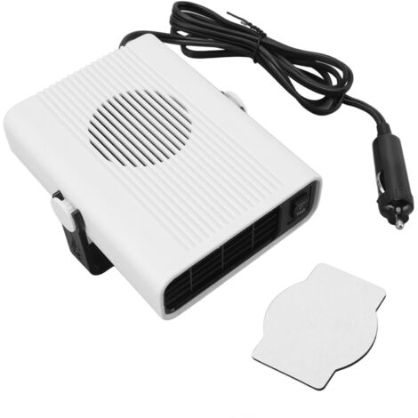 Tragbarer 12-V-Auto-Windschutzscheibenenteiser und -Entfeuchter, Zigarettenanzünderstecker, Weiß