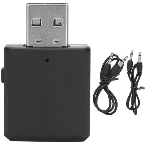 Tragbarer 3-in-1 USB-Bluetooth-Audio-Sender/Empfänger mit 2 Kabeln
