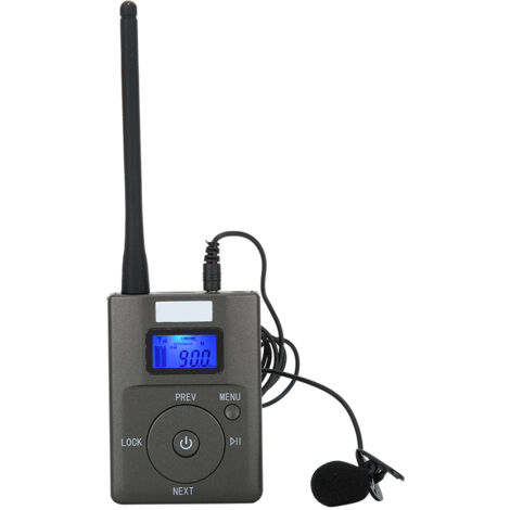 Tragbarer 3,5-mm-Stereo-Funk-FM-Transmitter für Radiosendungen mit geringer Sendeleistung
