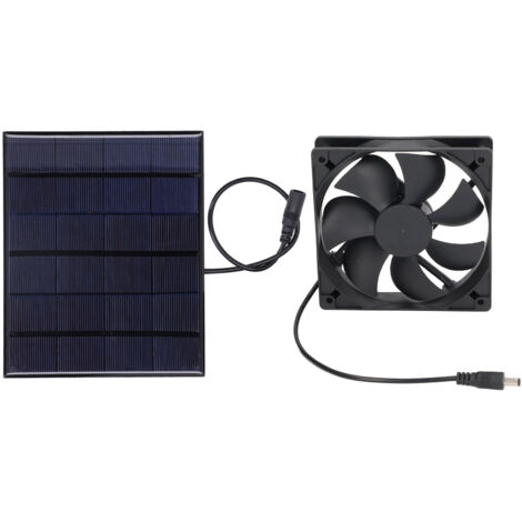 Tragbarer 3,5-W-6-V-Solarventilator für Hühnerstall, Hunde, Camping und Zuhause