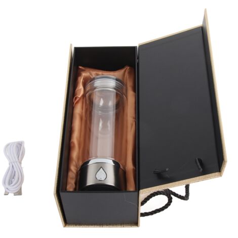 Tragbarer 380-ml-Wasserstoffwassergenerator, SPE-Technologie, USB-aufladbar, wasserstoffreicher Wasserbecher