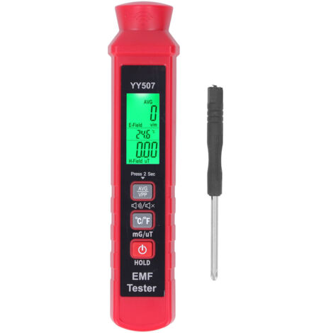 Tragbarer 3V-EMF-Detektor mit akustischem und optischem Alarm für Messungen im Haushalt