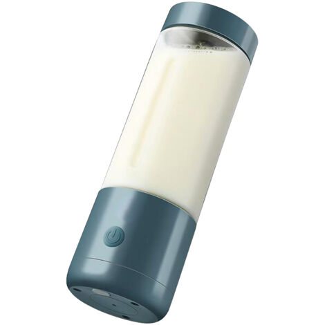 Tragbarer 400-ml-USB-Standmixer – Hochgeschwindigkeits-Doppelklingen im Retro-Blau für Säfte und Smoothies – Ideal für Zuhause und unterwegs