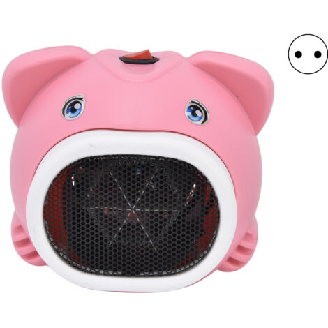 Tragbarer 600-W-Heizkörper, Rosa – Schnelles Aufheizen, breite Wärmeverteilung, leise und sicher – Für Büro, Schlafzimmer, kleine Räume – 220 V EU