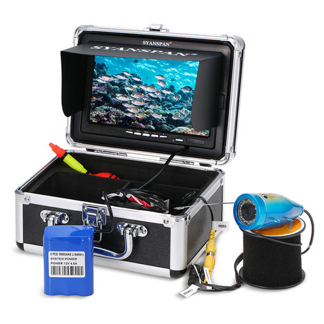 Flussfisch 9 Zoll 30 LEDs 1000TVL Fish Finder Unterwasser-Angelkamera für See- 