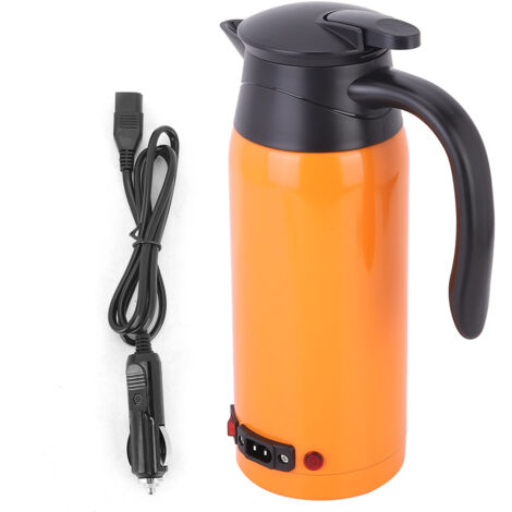 Tragbarer 800-ml-Wasserkocher (12 V/24 V) für Auto und LKW – Schnellheizend – Orange