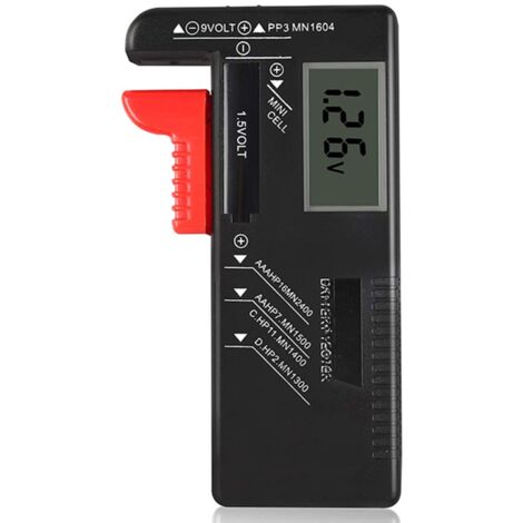 Tragbarer Akku-Kapazitätsanzeiger, kompakter Lithium-Akku-Ladezustandstester, Akku-Voltmeter, Akku-Spannungsdetektor