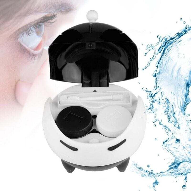 Image of Tragbarer automatischer Ultraschall-Kontaktlinsenreiniger, USB-Ladefunktion (Schwarz)