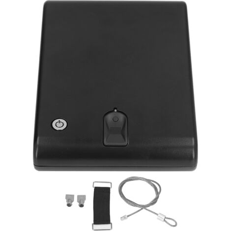 Tragbarer Autosafe aus Edelstahl mit Fingerabdrucksensor und Sicherheitsband