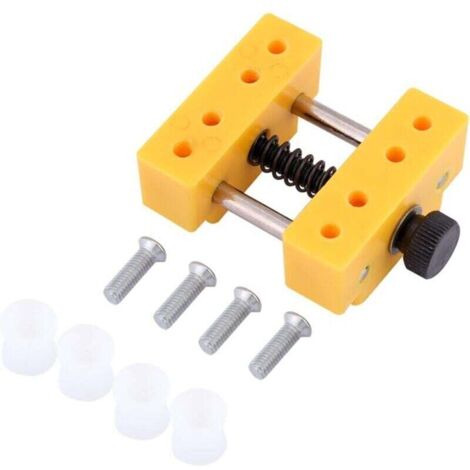 Tragbarer Bastelreparatur-Schraubstock 10,0 × 9,0 × 4,0 cm für Bohrmaschinen, Uhrmacherei, Werkzeug