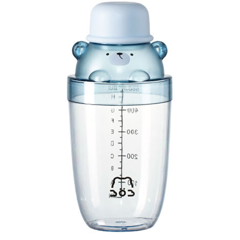 Tragbarer blauer 500-ml-Cocktailshaker aus Kunststoff für Martini, Milchtee, Margarita – Mixwerkzeug für Getränke und Wein
