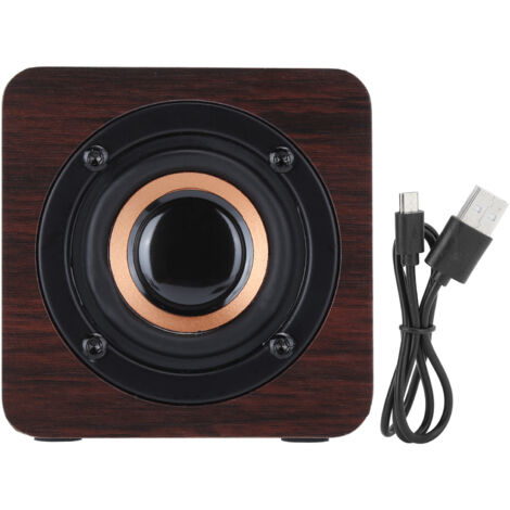 Tragbarer Bluetooth-Lautsprecher aus Walnussholz mit kraftvollem Klang und elegantem Holzdesign