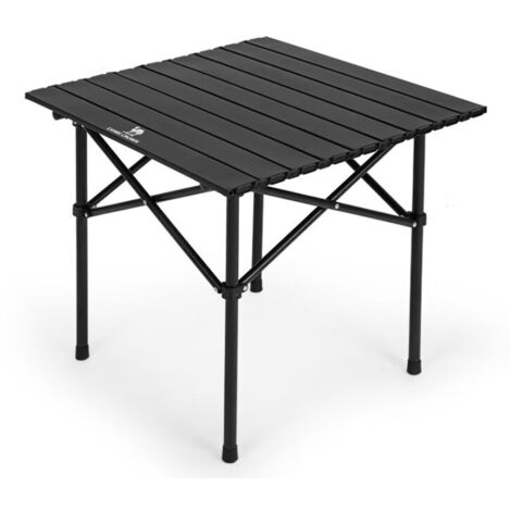 Tragbarer Campingtisch, Beistelltisch, Leichter Klapptisch im Freien, Kleiner Kompakter Picknick Aluminiumtisch mit Tragetasche für Camping, Picknick, Grillen, Wandern, Angeln