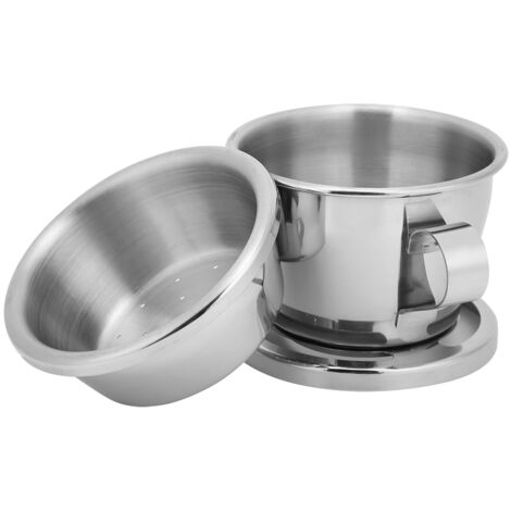 Tragbarer Edelstahl-Kaffeefilterbecher für Zuhause, Büro und den Außenbereich