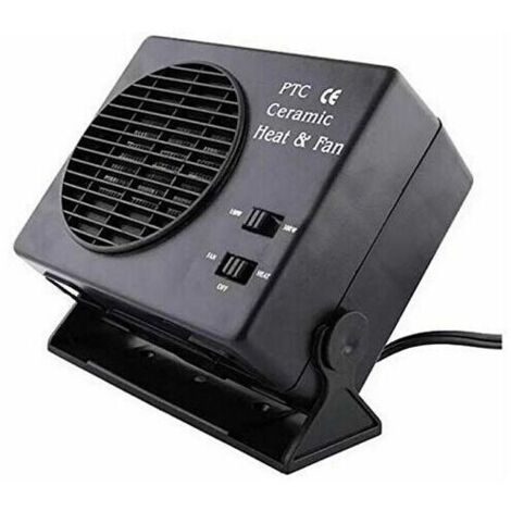 Tragbarer elektrischer Heizlüfter – Keramikheizung für Autoheizung, Windschutzscheibenentfroster und -entfroster, 25 A, 300 W, 12 V