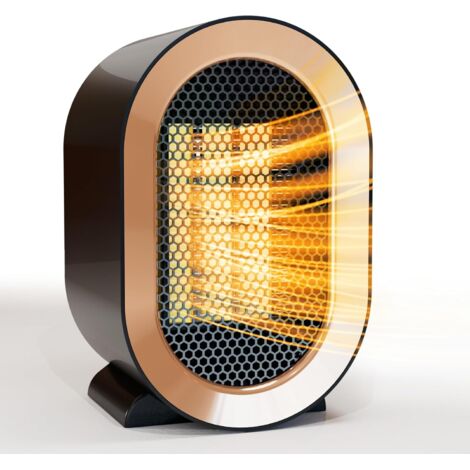 Tragbarer elektrischer Raumheizer für den Innenbereich, 1200 W, mit Thermostat, für große Räume, Schlafzimmer und Büros.