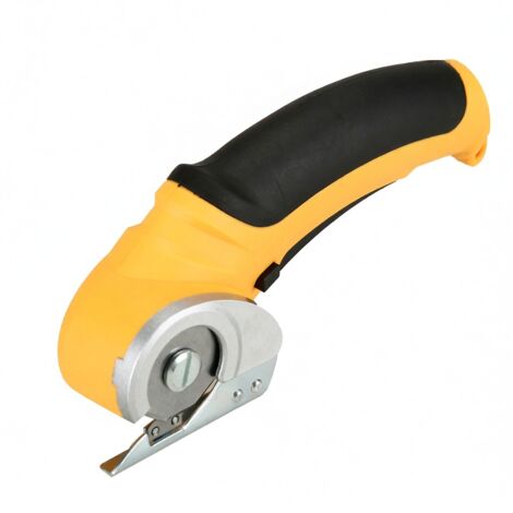 Tragbarer elektrischer Stoffschneider mit Bürstenmotor, tragbare Schneidemaschine für Stoffe, Pappe, Leder, Teppiche und Kunststoffe.