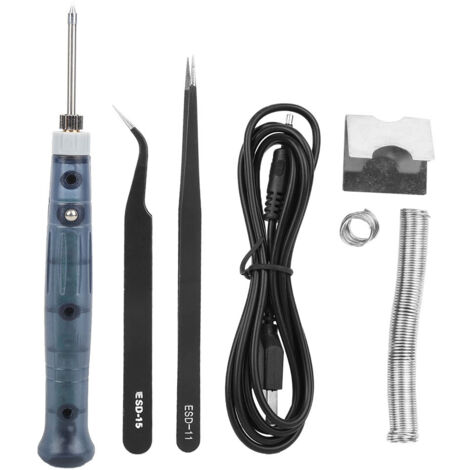 Tragbarer elektrischer USB-Lötkolben für Handy-Reparaturen, kompaktes Lötset