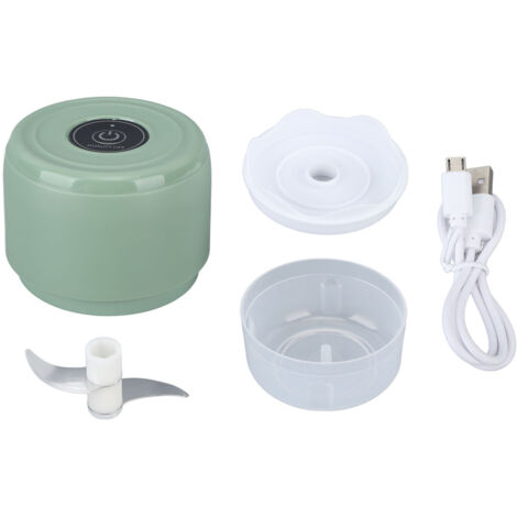 Tragbarer elektrischer Zerkleinerer für Knoblauch, Zwiebeln und Ingwer – Mini-Akku-USB-Zerkleinerer (100 ml) – Ideal für Camping