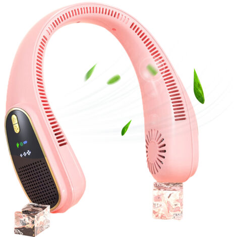 Tragbarer, freihändiger, per USB aufladbarer, klingenloser und leiser Nackenventilator ohne Rotorblätter für Outdoor-Sportarten, Büro und Reisen