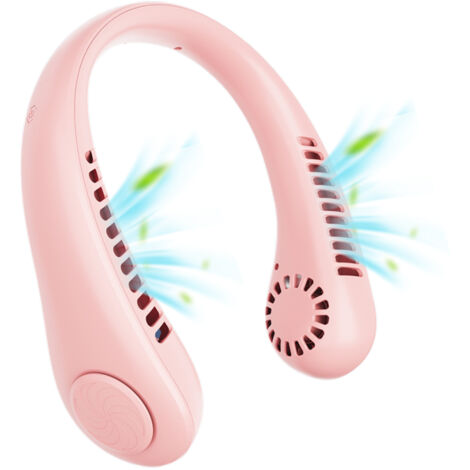Tragbarer, freihändiger, wiederaufladbarer, klingenloser, leistungsstarker und leiser Nackenventilator für Outdoor-Sportarten, Büro und Reisen