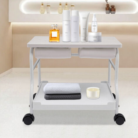 Tragbarer Fußwagen Pediküre Maniküre Schönheitssalon Fußbad Fußstütze Spa-Wagen
