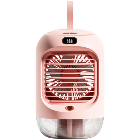 Tragbarer, geräuschloser USB-Ventilator, Mini-Tischkühler mit automatischer Sprühfunktion, oszillierende persönliche Klimaanlage