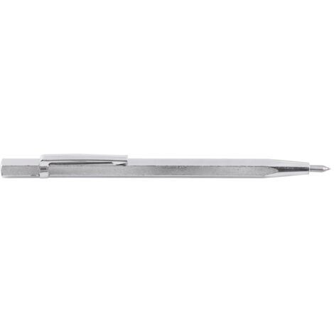 Tragbarer Gravierstift für Glas und Keramik, manuelles Gravierwerkzeug (Silber)
