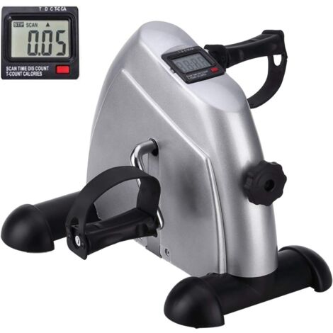 Tragbarer Hand-Fu-Pedaltrainer, Mini-Trainingsgert für Fitnessstudio und Indoor-Training, Geeignet für Alle Altersgruppen, Kompakter und Praktischer LCD-Monitor