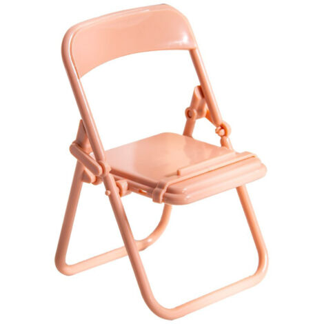 Tragbarer Handyhalter – Faltbarer, multifunktionaler Handyhalter aus Kunststoff, niedliches rosa Design, für Studentenwohnheime