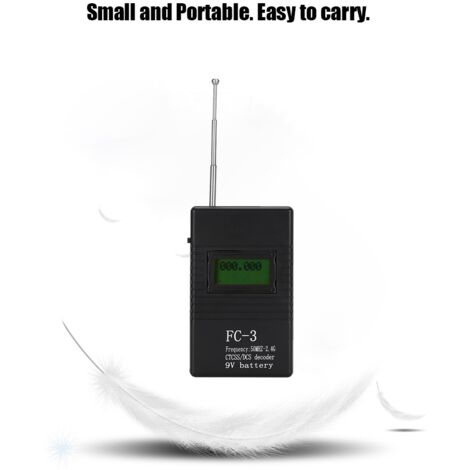 Tragbarer HF-Frequenzzähler für Funkgeräte 50 MHz–2,4 GHz Tester-Decoder