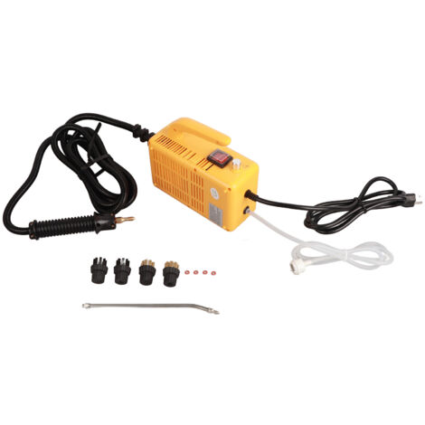 Tragbarer Hochdruck-Dampfreiniger – Elektrischer Dampfreiniger für die Auto- und Wohnungsreinigung – 110 V, Gelb