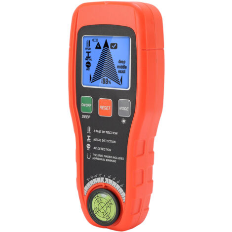 Tragbarer Holzmetalldetektor mit LCD-Anzeige, Wandscanner, Ständerdetektor für Drahtständer.