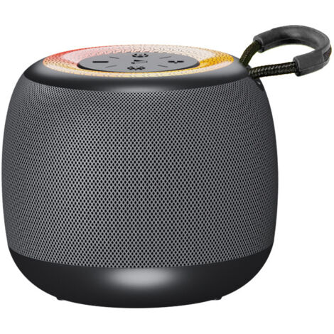 Tragbarer kabelloser Bluetooth-Lautsprecher mit LED-Licht, kraftvollem Bass, Surround-Stereo, IPX7-wasserdicht, ideal für Reisen/Sport/Party/Radfahren